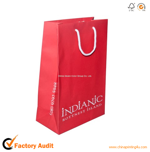 Custom Paper Bag Logo Gold Stamping