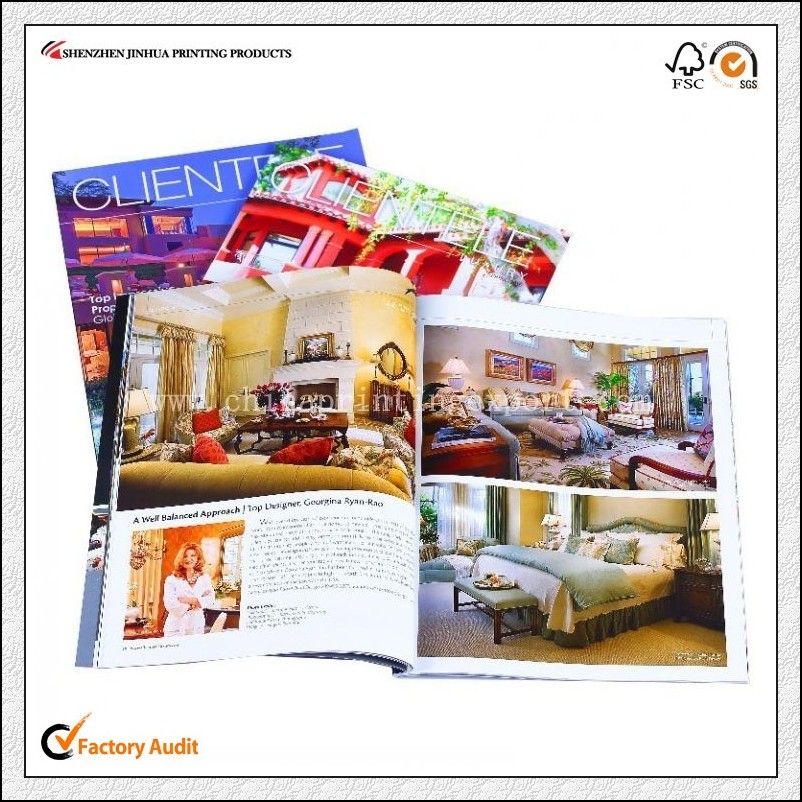 Delicate Custom Perfect Binding Catalog Printing/Magazine Printing Service