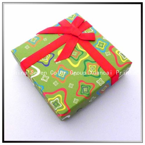 Candy Color Box With Ribbon