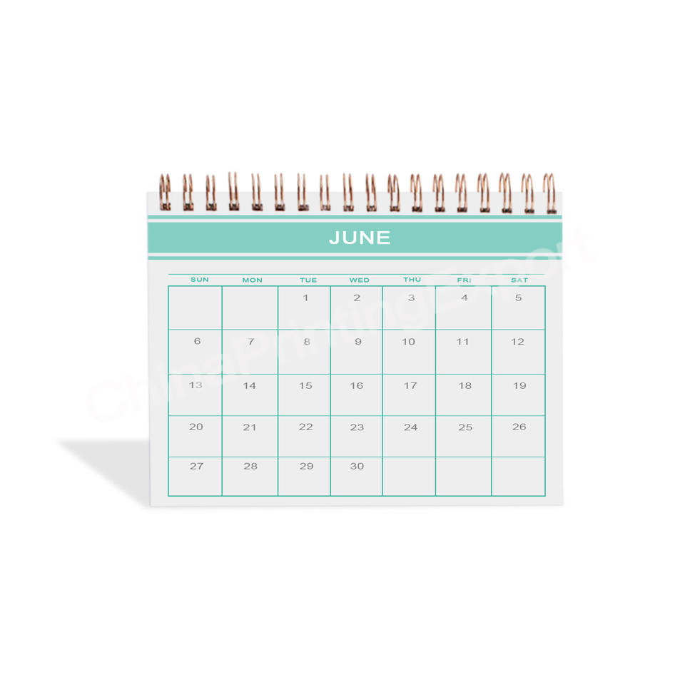 Custom Spiral Binding Planner Advent Desk Pad Calendar Printing