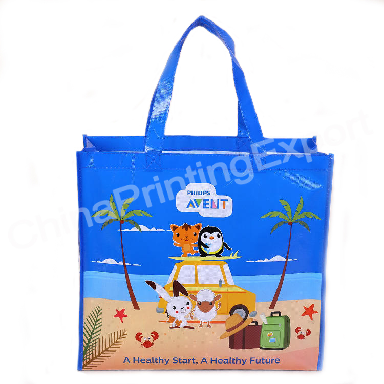 Lovely Anime Characters Custom Non Woven Shopping Party Gift Tote Bag Printing