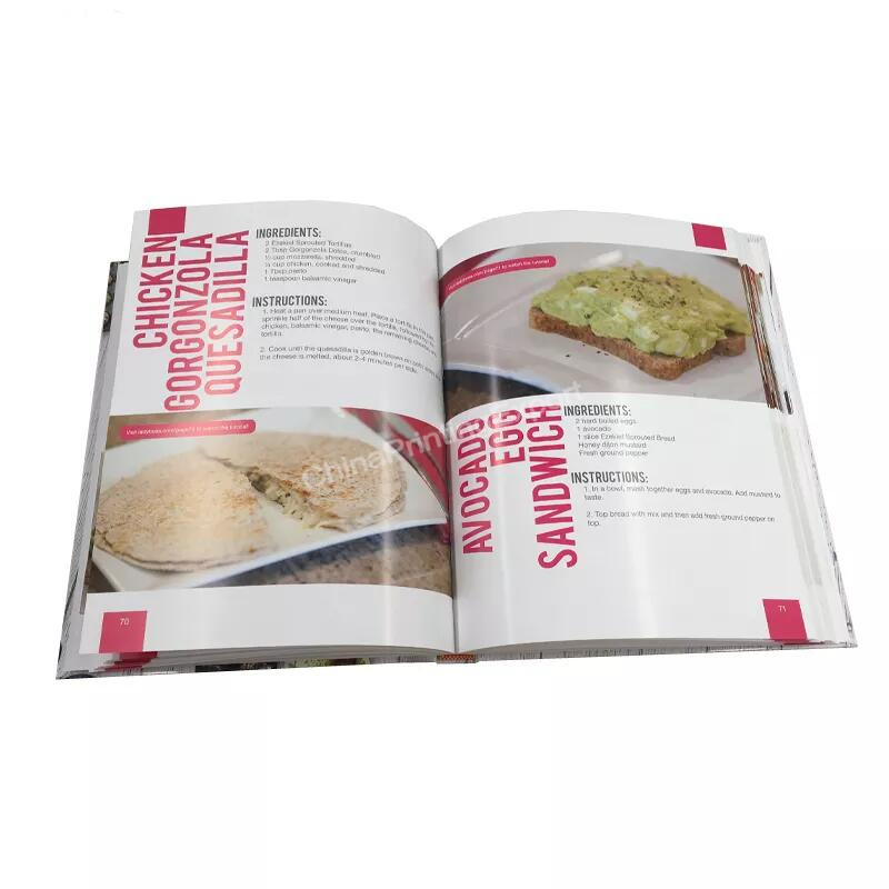 High Quality Cookbook Recipe Book Printing Hardcover Book Printing Supplier