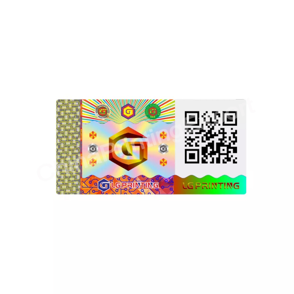 Custom Bulk Clear 3d Security Hologram Sticker Holographic Label Printing
