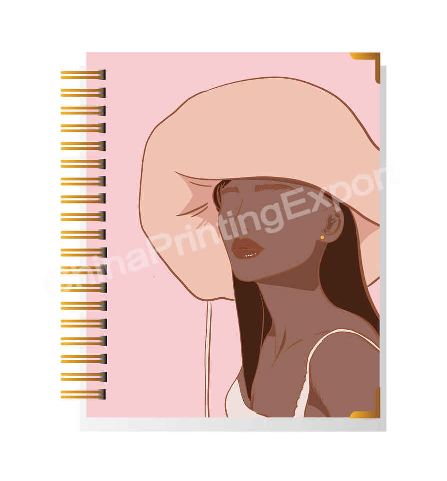 Custom 2023 Hardcover A5 Spiral Bound Paper Daily Weekly Monthly Journal Notebook Printing