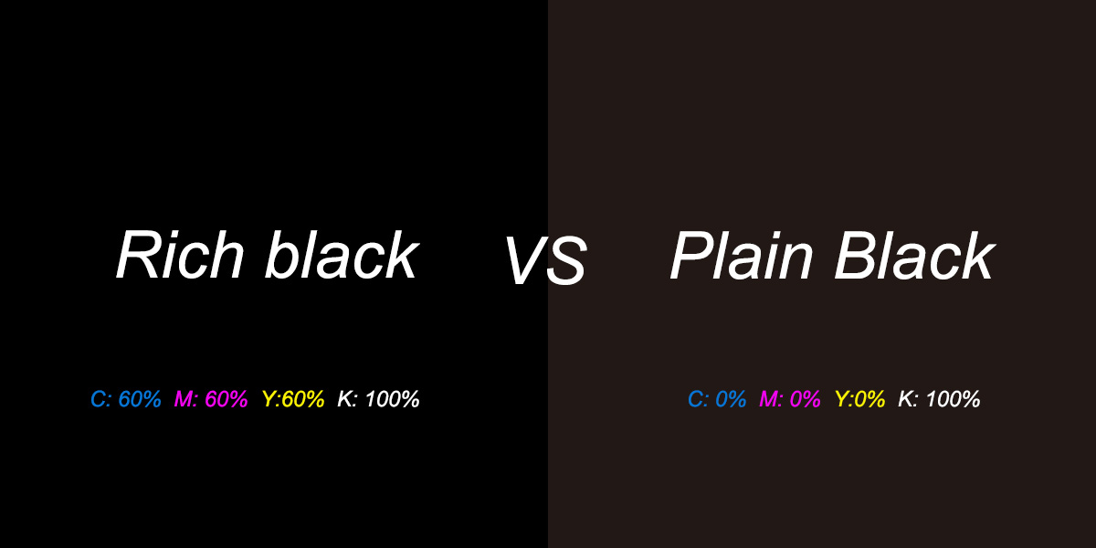 standard black vs rich black