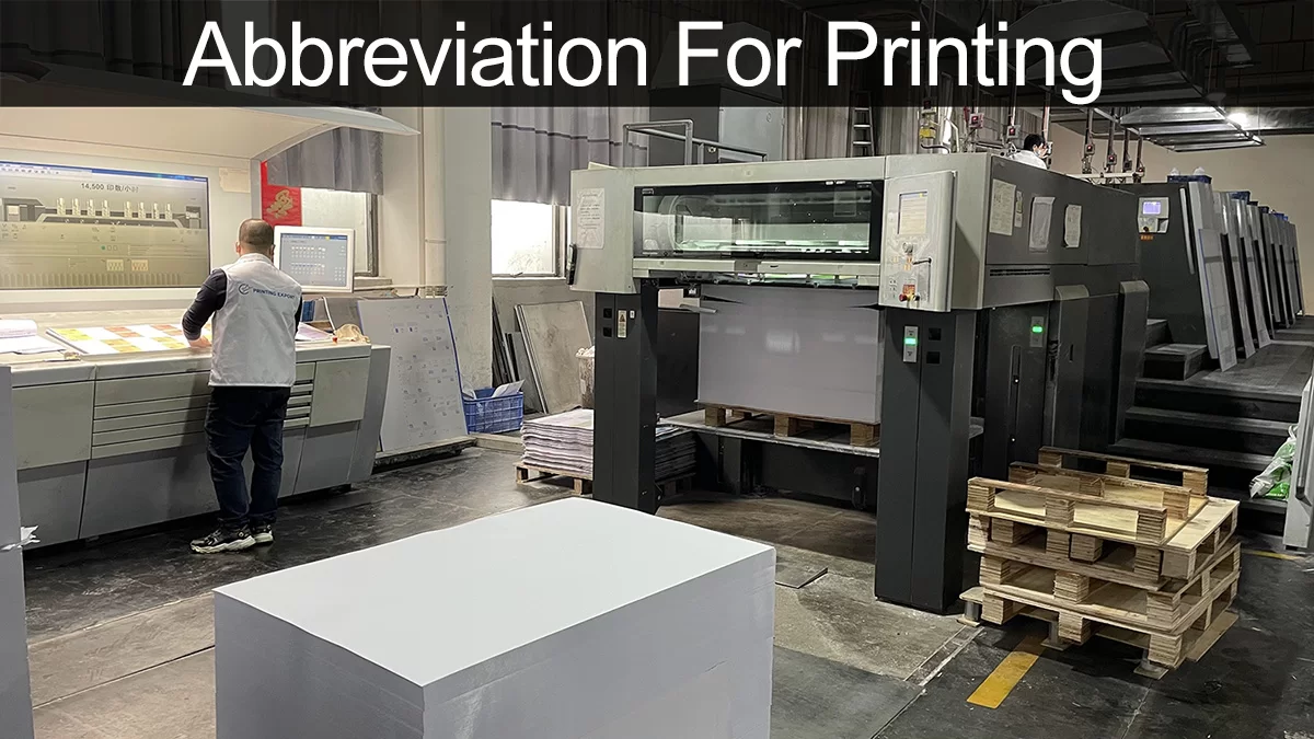 abbreviation for printing